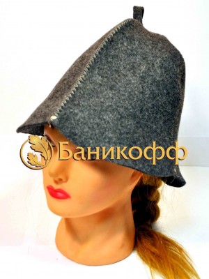 Шапка для бани «Колокольчик» (серая)