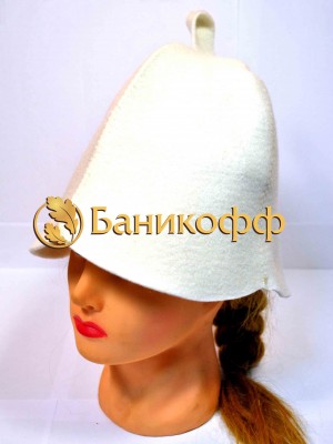 Шапка для бани «Колокольчик» (светлая)